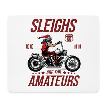 Weihnachtsmotorradschlitten sind für Amateure - Mousepad (Querformat) - Weiß - Vorne