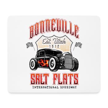 Bonneville Salt Flats Vintage Hot Rod Race Car - Mouse Pad (horizontal) - white - Front