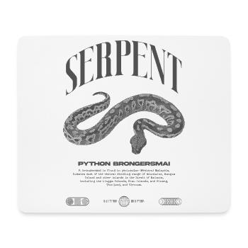 python de sang moderne reptile keeper streetwear - Tapis de souris (format paysage) - blanc - Devant