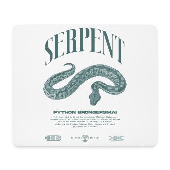 Blood Python Modern Reptile Keeper Streetwear - Mouse Pad (horizontal) - white - Front