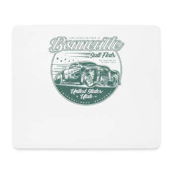 Bonneville Salt Flats Vintage Hot Rod Race Car - Mouse Pad (horizontal) - white - Front
