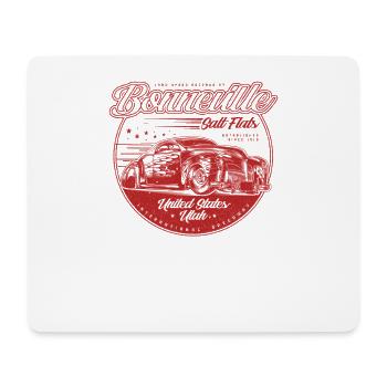 Bonneville Salt Flats Vintage Hot Rod Race Car - Mouse Pad (horizontal) - white - Front