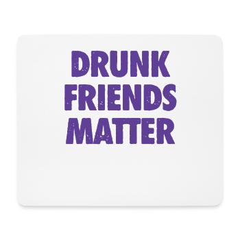 Lustige Betrunkene Freunde Materie Trinken - Mousepad (Querformat) - Weiß - Vorne