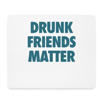 Lustige Betrunkene Freunde Materie Trinken - Mousepad (Querformat) - Weiß - Vorne