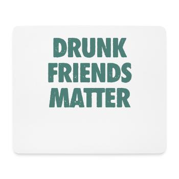 Lustige Betrunkene Freunde Materie Trinken - Mousepad (Querformat) - Weiß - Vorne
