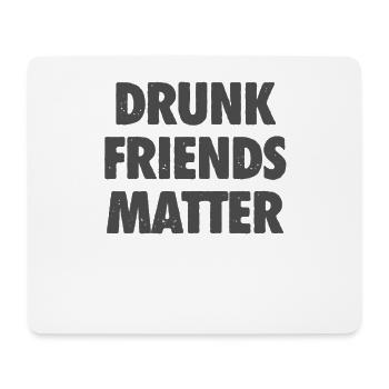 Lustige Betrunkene Freunde Materie Trinken - Mousepad (Querformat) - Weiß - Vorne