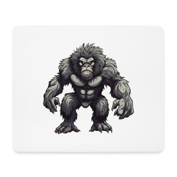 Animal gorille - Tapis de souris (format paysage) - blanc - Devant