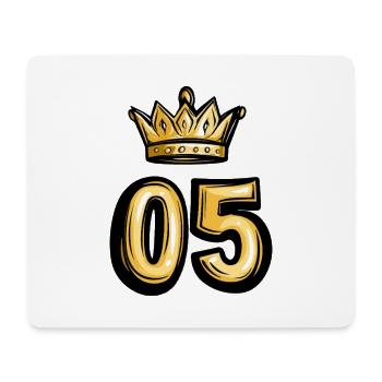 5 Number Crown - Mouse Pad (horizontal) - white - Front