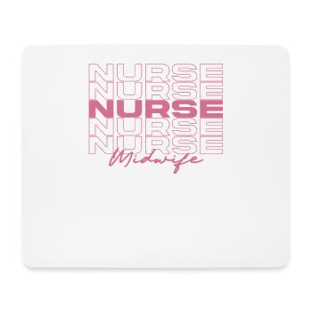 Midwife Nurse Medical Nurses Stylish - Mouse Pad (horizontal) - white - Front