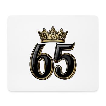 65 Number Krone - Mouse Pad (horizontal) - white - Front