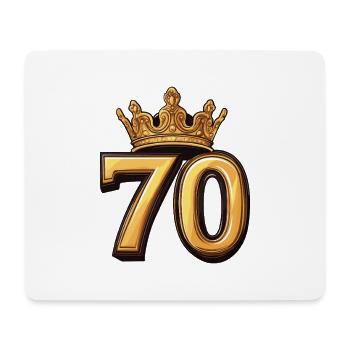 70 Number Crown - Mouse Pad (horizontal) - white - Front