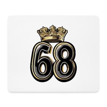 68 Number Krone - Mouse Pad (horizontal) - white - Front