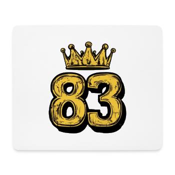 83 Number Krone - Mouse Pad (horizontal) - white - Front