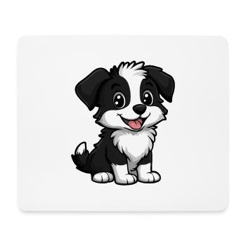 Border Collie Hund Niedlich - Mousepad (Querformat) - Weiß - Vorne