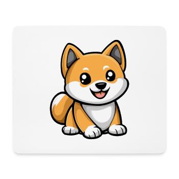 Akita Inu Dog Cute - Mouse Pad (horizontal) - white - Front