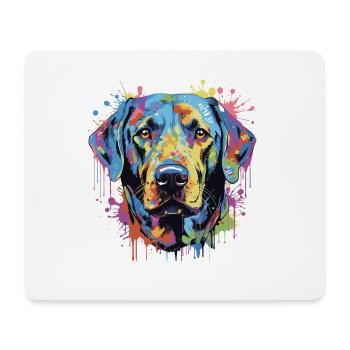 Labrador Dog Animal Pop Art Head - Mouse Pad (horizontal) - white - Front