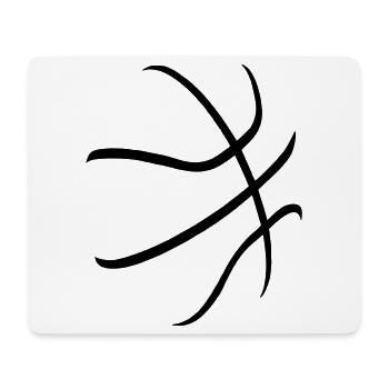 basketball - Mousepad (Querformat) - Weiß - Vorne