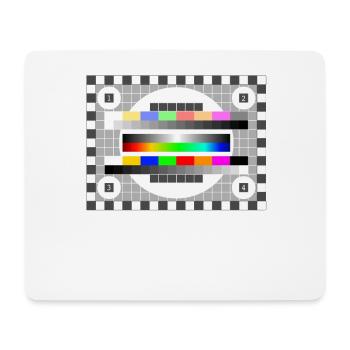 Test Picture Colors Pattern TV Retro stylish gradient 80 - Mouse Pad (horizontal) - white - Front