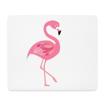 Flamingo - Mousepad (Querformat) - Weiß - Vorne