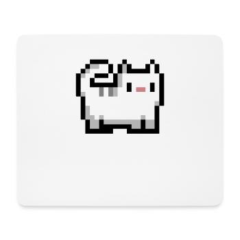 Retro Katze - Mousepad (Querformat) - Weiß - Vorne