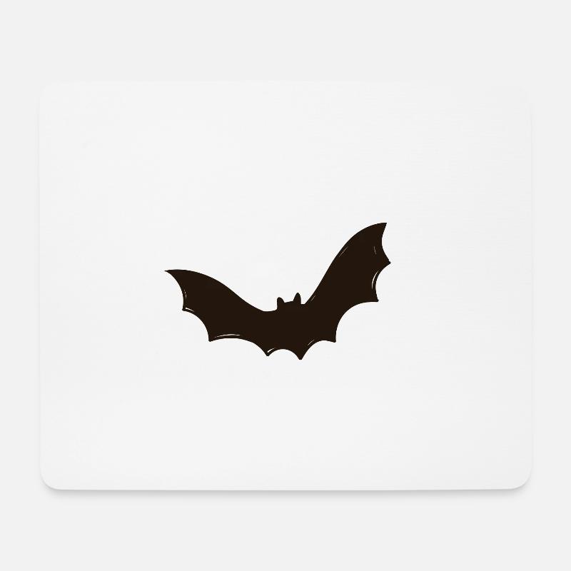 Fledermaus, Halloween, Robin, Grusel - Mousepad (Querformat) - Weiß