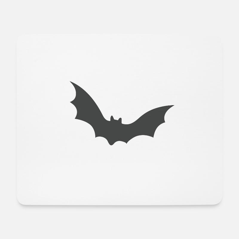 Fledermaus, Halloween, Robin, Grusel - Mousepad (Querformat) - Weiß