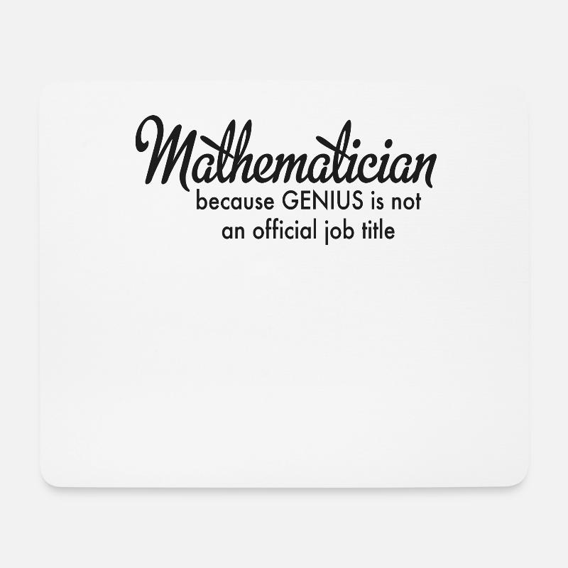 Mathematik - Mousepad (Querformat) - Weiß