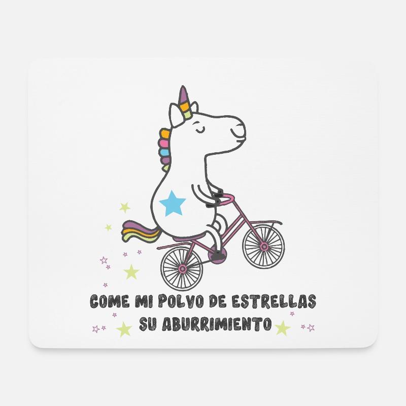 spanish unicorn - Mousepad (Querformat) - Weiß