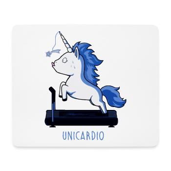 unicardio Ausdauer Einhorn Laufband - Mousepad (Querformat) - Weiß - Vorne