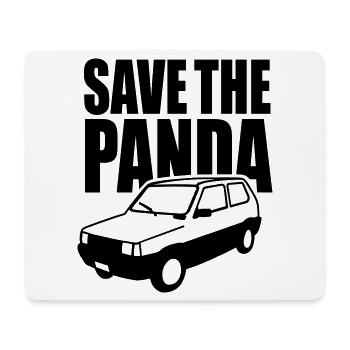 Enregistrez le panda - Tapis de souris (format paysage) - blanc - Devant