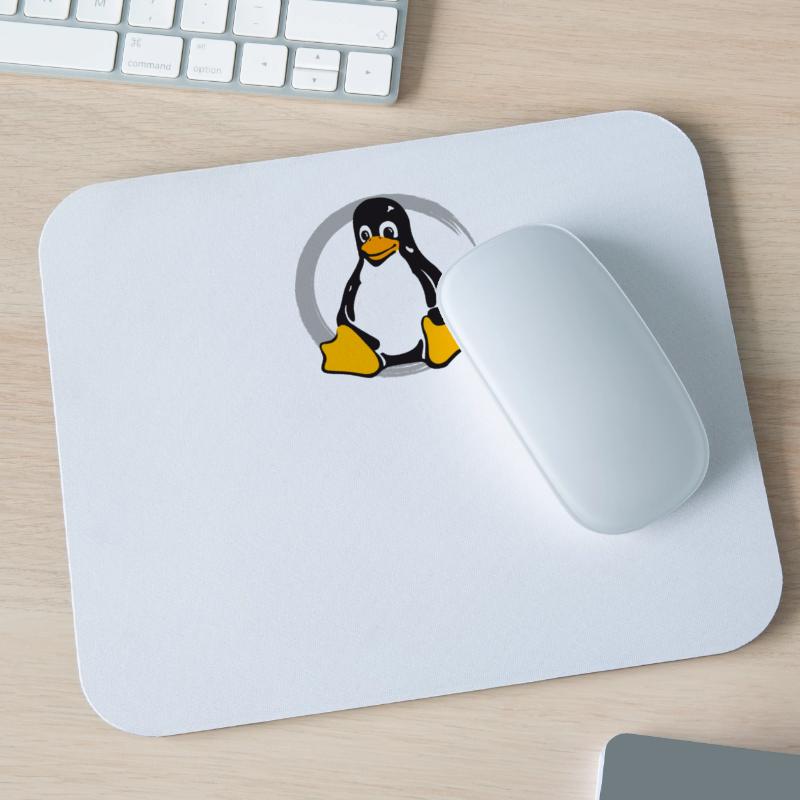 Pc computer Penguin nerd geek Programmer Admin Mouse Pad (horizontal)