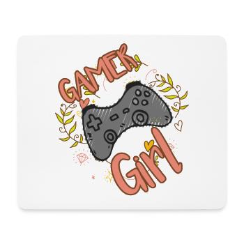 GAMER GIRL GAMING MOTIF POUR LES FEMMES FILLES GAMERIN - Tapis de souris (format paysage) - blanc - Devant