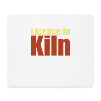 Töpferlizenz für den Brennofen - Mousepad (Querformat) - Weiß - Vorne