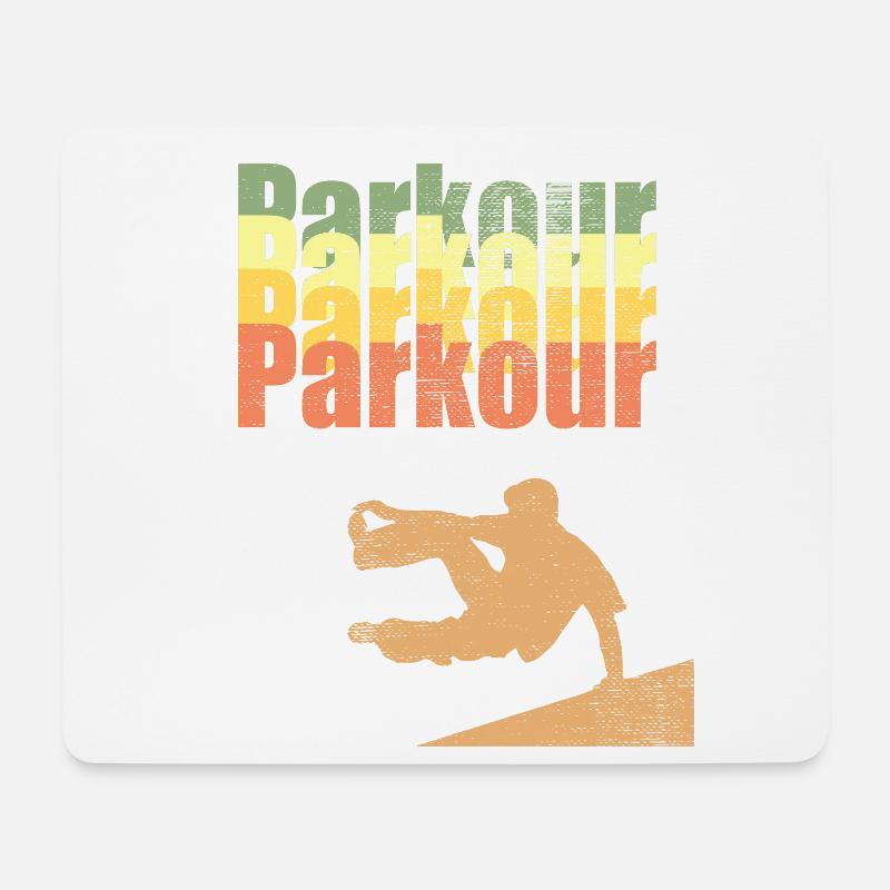 Parkour - Mousepad (Querformat) - Weiß
