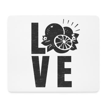 Fruits d'amour - Tapis de souris (format paysage) - blanc - Devant