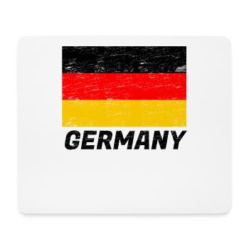 drapeau Allemagne - Tapis de souris (format paysage) - blanc - Devant