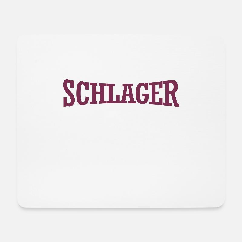 Ich liebe deutschen Schlager - Ultra - Geschenk - Mousepad (Querformat) - Weiß