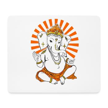 budda éléphant Ganesha Yoga om Dieu Namaste Inde - Tapis de souris (format paysage) - blanc - Devant