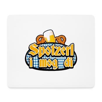 Wiesn Tracht Volksfest saufen Maß Bier - Mousepad (Querformat) - Weiß - Vorne