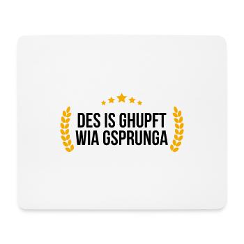 Wiesn Tracht Volksfest saufen Maß Bier - Mousepad (Querformat) - Weiß - Vorne
