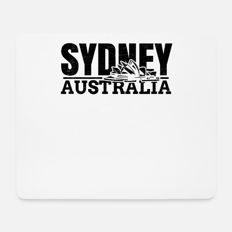 Sydney Australie - Tapis de souris (format paysage) - blanc