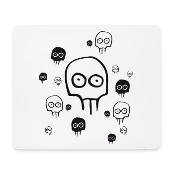 Monster halloween geister augen manga gruseln snap - Mousepad (Querformat) - Weiß - Vorne