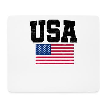 États-Unis - Tapis de souris (format paysage) - blanc - Devant