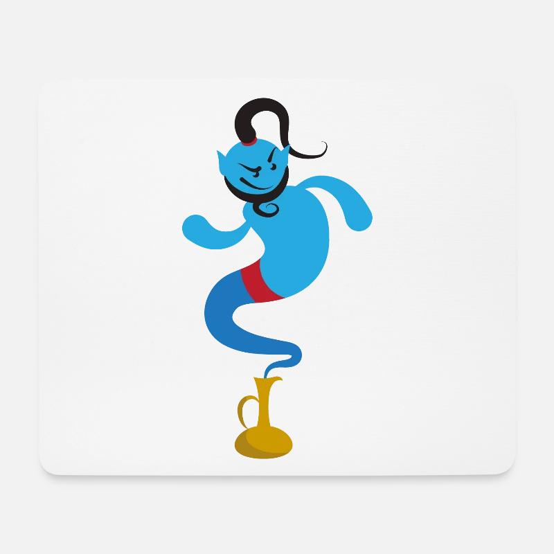 Kindermotiv Flaschengeist blau Kindershirt Geist - Mousepad (Querformat) - Weiß