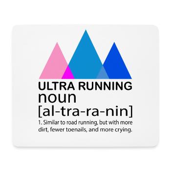 Ultra Running Laufen Skyrace Etappenlauf Geschenk - Mousepad (Querformat) - Weiß - Vorne