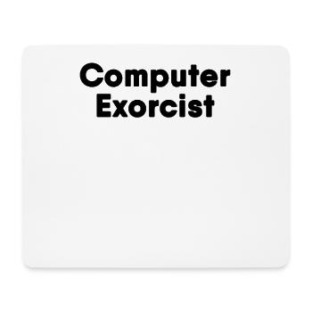 Ordinateur Exorciste - Tapis de souris (format paysage) - blanc - Devant