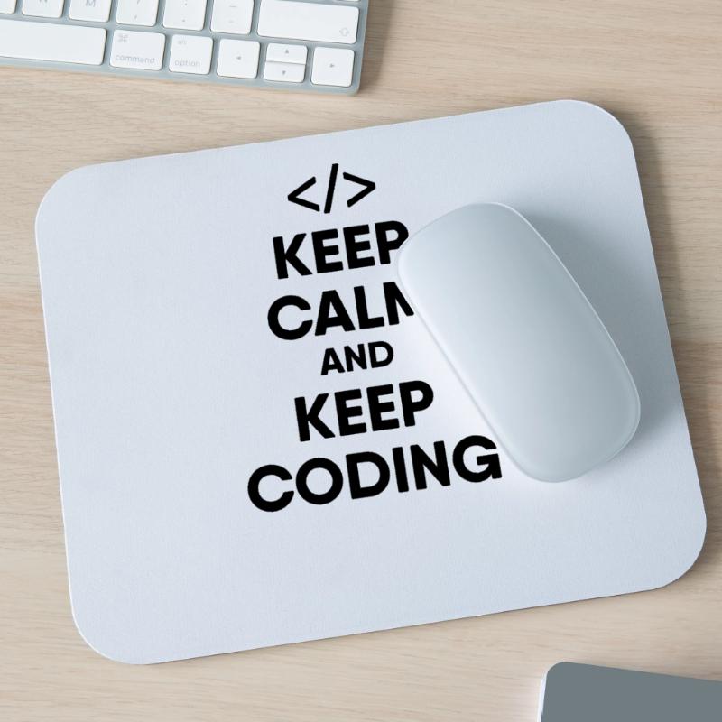 Software developer - keep calm and keep coding Mouse Pad (horizontal)