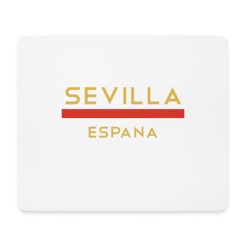 Sevilla Gold Schriftlinie - Mousepad (Querformat) - Weiß - Vorne
