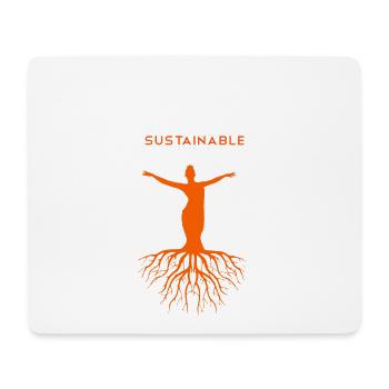 Durabilité durable de la chemise - Tapis de souris (format paysage) - blanc - Devant