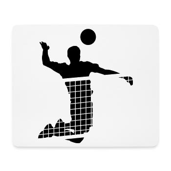 Volleyball - Mousepad (Querformat) - Weiß - Vorne